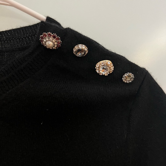 Marc Jacob’s Jewel Button Crop Sweater Size L - Picture 6 of 7